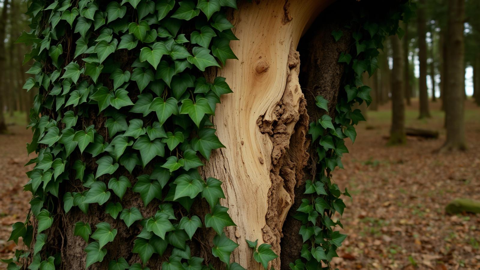 Ivy Removal — professional tree surgery service in Staffordshire by RJ Hutchinson