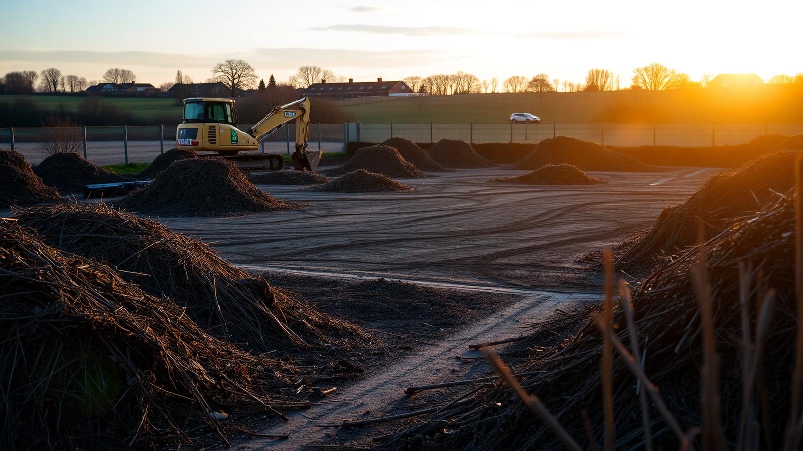 Site Clearance — professional tree surgery service in Staffordshire by RJ Hutchinson