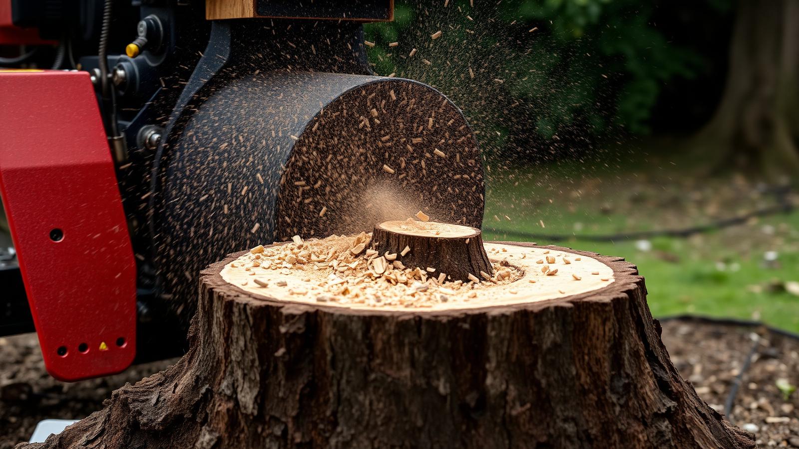 Stump Removal & Grinding — professional tree surgery service in Staffordshire by RJ Hutchinson